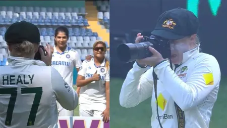 Why did Australia captain Alyssa Healy turn photographer after Mumbai Test to click India’s team photo after historic win?