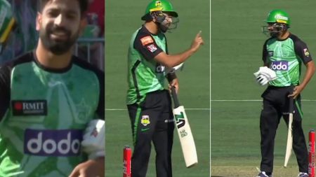 Watch: Haris Rauf walks out to bat without his pads during Melbourne Stars vs Sydney Thunder BBL clash