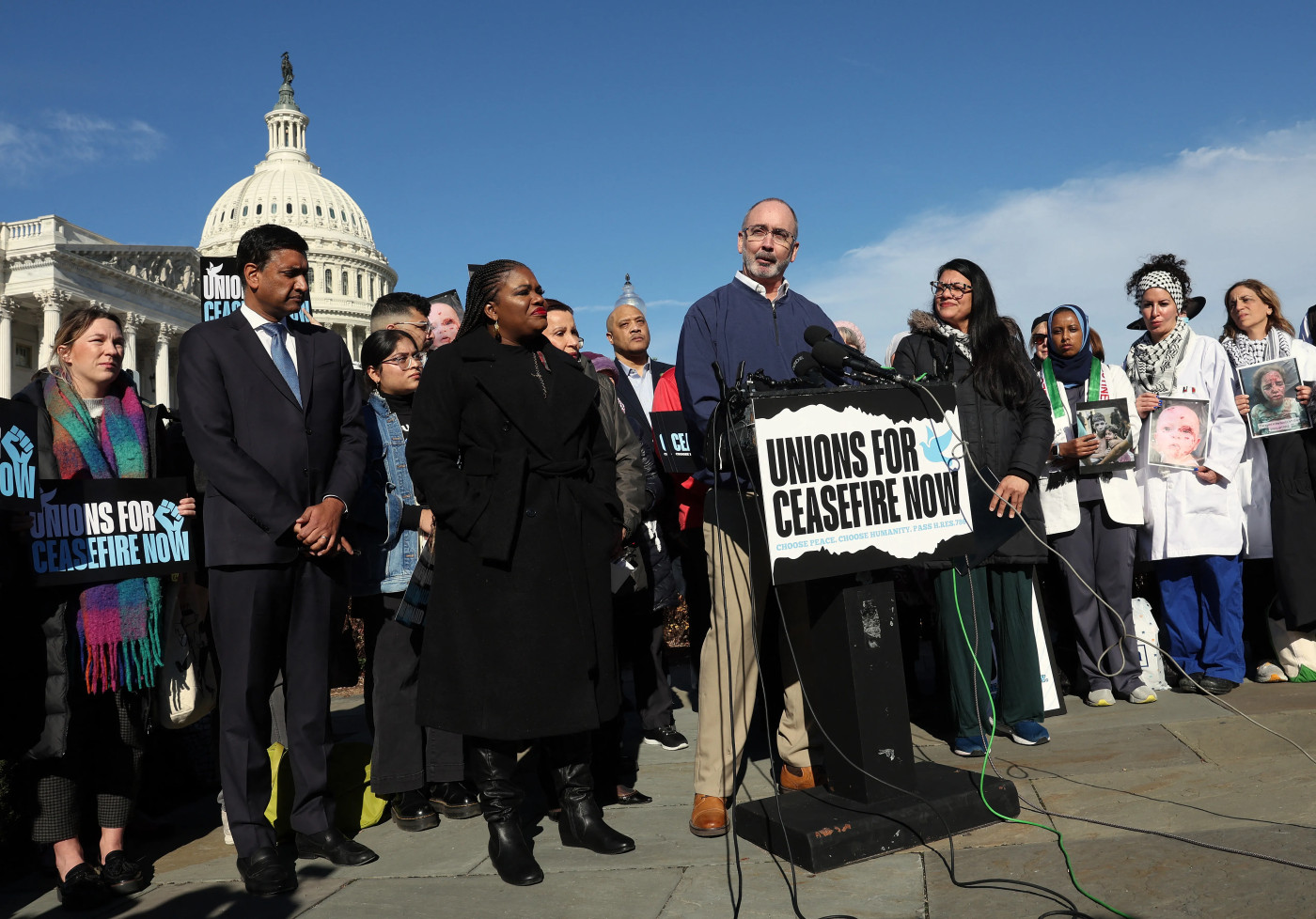 Labour leaders push President Biden for Israel-Gaza ceasefire at US Capitol