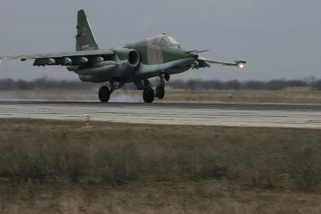 Russian Su-25 Jet's Fiery Mid-Flight Destruction Caught on Video