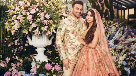 Arbaaz and Sshura Khan tie the knot in stunning Sabyasachi ensembles