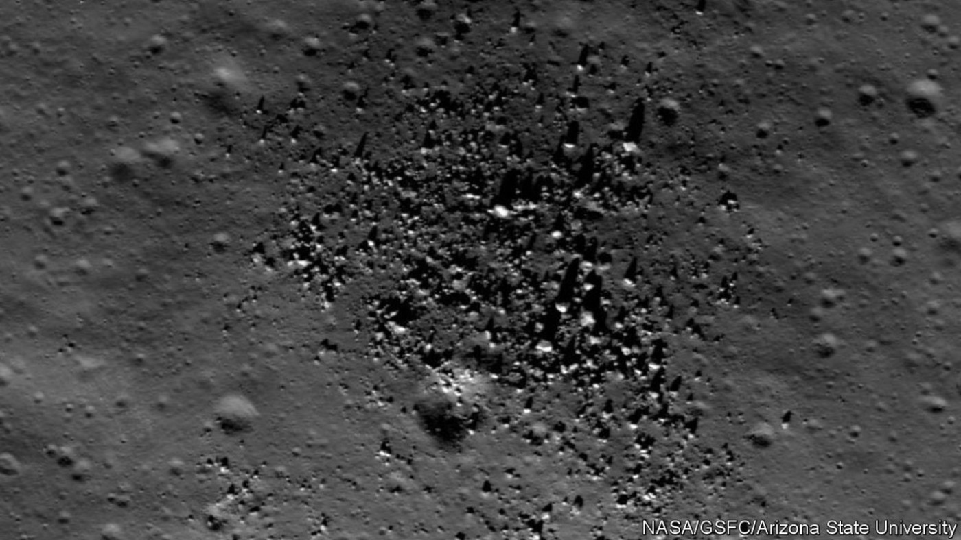 An enormous—and unexpected—lump of granite has been found on the Moon