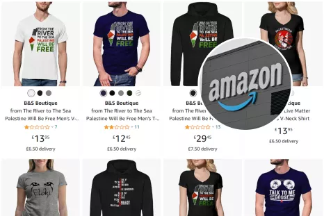 Amazon Backlash Grows Over Selling Pro-Palestinian Merchandiseâ'Disgusting'