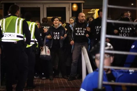 Videos Show Pro-Palestinian Protest Erupt In Violence Outside DNC HQ