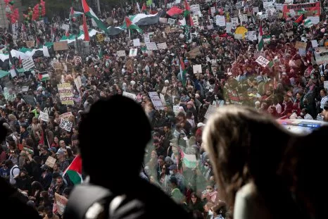 Videos Show Massive Pro-Palestinian Protests in D.C., London, and Paris