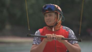 Kite foiling teen JJ Rice out to create history in Paris as first Caucasian to represent Tonga at an Olympic Games