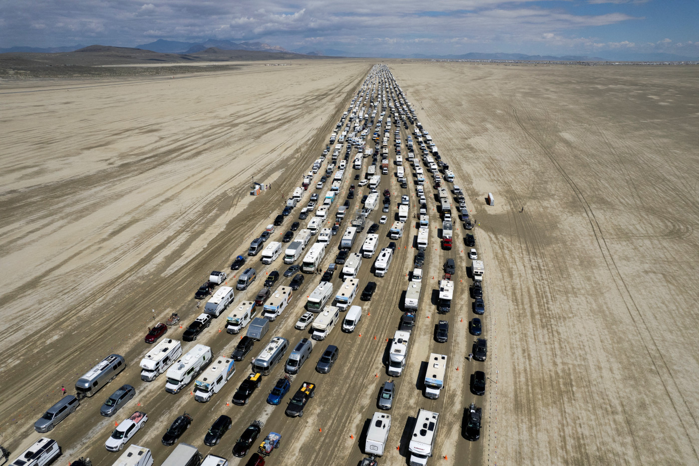 Burning Man mass exodus begins after flooding trapped desert revelers