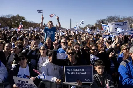 'Gaza Will Win' Painted on March for Israel Medical Tents