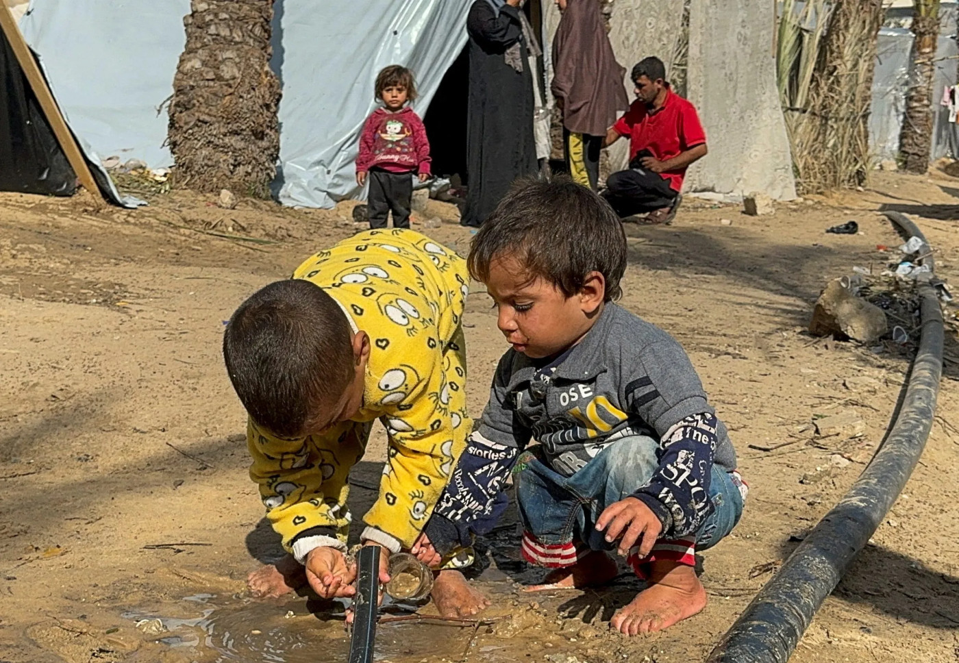 ‘Barely a drop’: UN warns water shortages a deadly risk for Gaza children