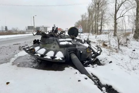 Avdiivka Drone Video Shows Rows of Wasted Russian Vehicles: 'Tank Cemetery'