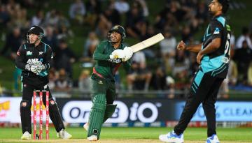 Cricket: Bangladesh coast to historic T20 international win over Blackcaps