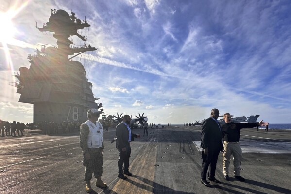 The USS Gerald R. Ford aircraft carrier is returning home after extended deployment defending Israel