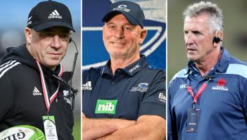 Super Rugby: New Blues, Hurricanes and Crusaders coaches set sights on success as post-Scott Robertson era begins