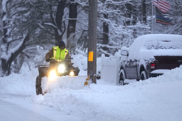 Winter storms dump snow on both US coasts. See photos of the aftermath