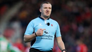 Rugby: World Cup final TMO Tom Foley continued refereeing after suffering three broken ribs in English Premiership clash