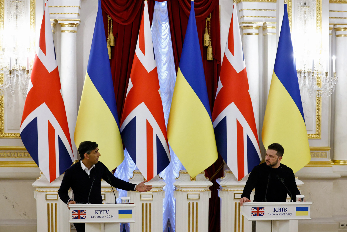 Ukraine, Britain announce security agreement during Kyiv visit by PM Sunak