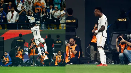 Watch: Vinicius Jr pulls out Cristiano Ronaldo’s ‘Siuuu’ celebration after scoring against Barcelona