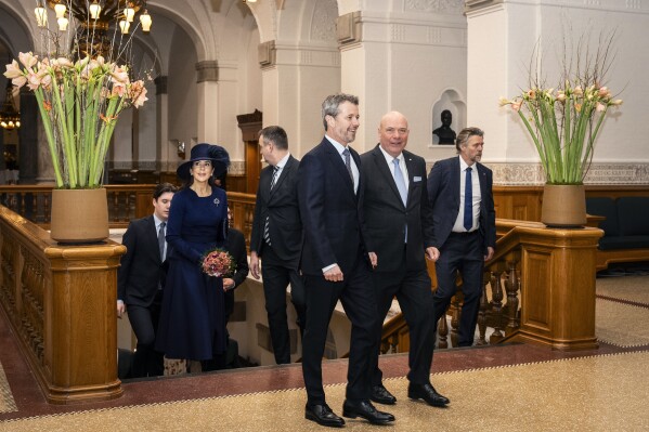 King Frederik X visits Danish parliament on his first formal work day as Denmark’s new monarch