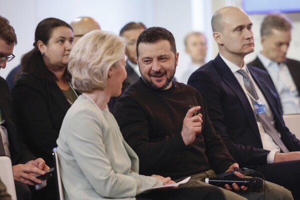 Zelenskyy takes center stage in Davos as he tries to rally support for Ukraine’s fight