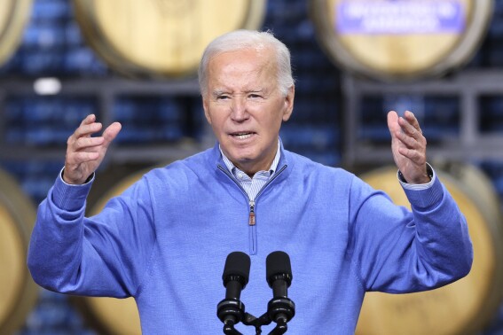 Biden delays consideration of new natural gas export terminals. Democrat cites risk to the climate