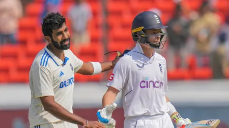 Jasprit Bumrah reprimanded for ‘appropriate physical contact’ with Ollie Pope during Hyderabad Test