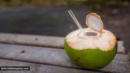 Why have coconut water with sabja seeds?