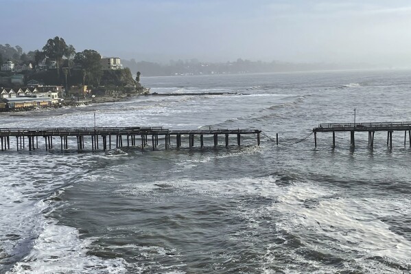 ‘Pineapple Expresses’ and rising seas are battering California’s piers, threatening iconic landmarks