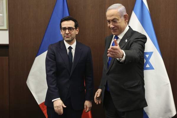 In Israel, France’s new foreign minister presses for a cease-fire to end ‘the tragedy in Gaza’