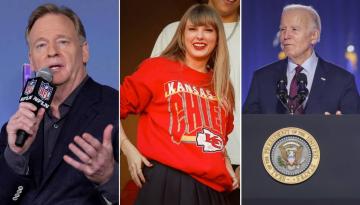 Super Bowl: NFL boss Roger Goodell dismisses 'scripted' Taylor Swift-Travis Kelce romance to boost Joe Biden presidential campaign