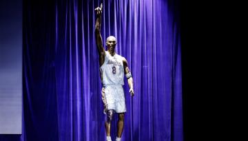 Basketball: Los Angeles Lakers unveil first of three Kobe Bryant statues outside Lakers home arena