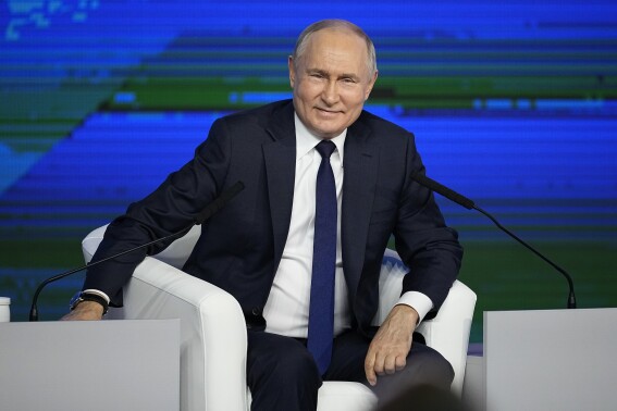 Putin urges US to push Ukraine to talks, hints at possible swap of imprisoned WSJ reporter