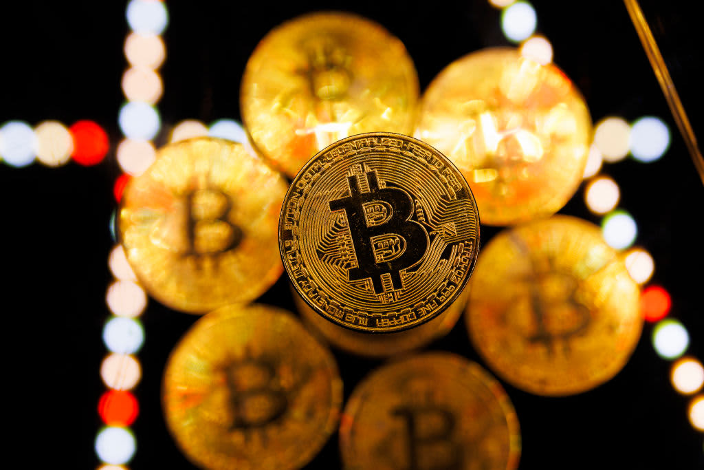 Bitcoin rises above $45,000, its highest level in almost a month