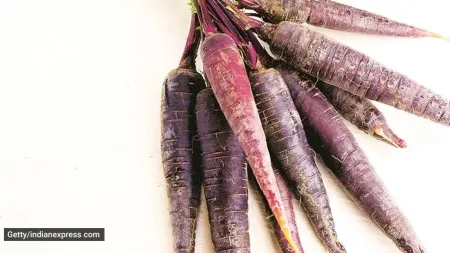 Why have purple carrots this winter