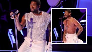 Super Bowl 2024: Usher dazzles with sparkling outfits, roller skates and shirtless moment during halftime show