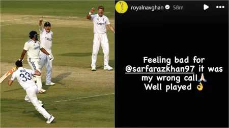 IND vs ENG: Ravindra Jadeja apologizes to Sarfaraz Khan after run-out incident