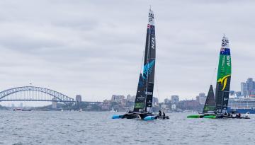 SailGP: Stand-in skipper Nathan Outteridge ensures New Zealand in hunt for title in Sydney