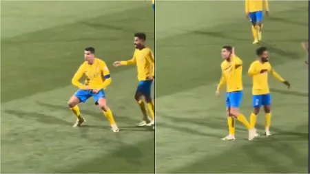 Cristiano Ronaldo banned for a match after obscene gesture towards fans chanting Lionel Messi’s name