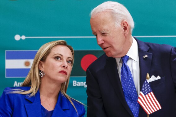 Biden and Italy’s Meloni to hold talks at time of worries about Ukraine, political headwinds at home