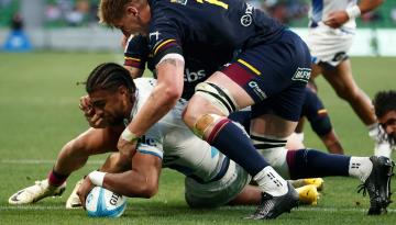 Super Rugby Pacific: Hoskins Sotutu hat-trick sees Blues overpower Highlanders for second straight win