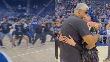 Basketball: Family perform haka for Kiwi Kaylee Smiler at Brigham Young University senior night