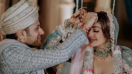 Surbhi Chandna and Karan Sharma tie the knot in stunning ensembles at Jaipur wedding