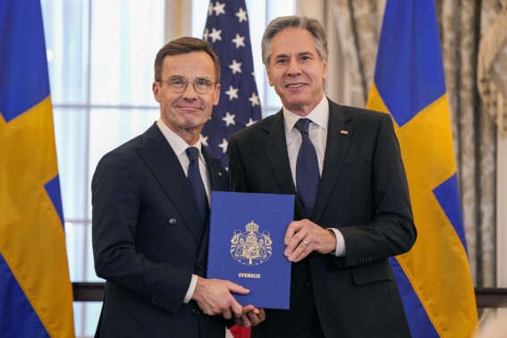 Sweden officially joins NATO, ending decades of post-World War II neutrality