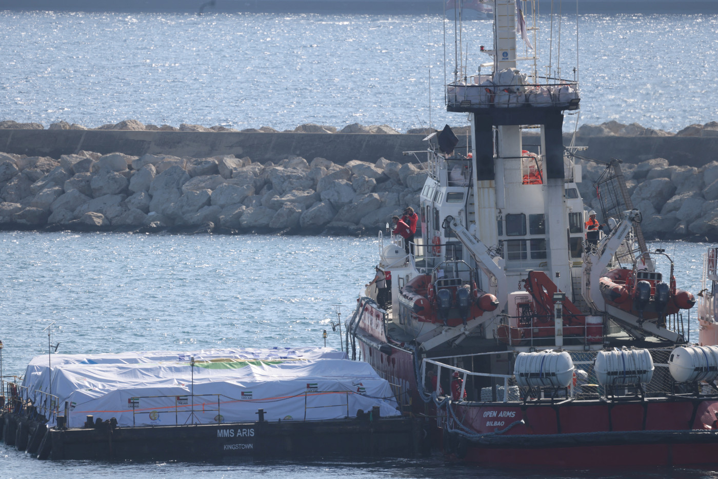 Aid ship testing sea corridor from Cyprus to Gaza sets sail