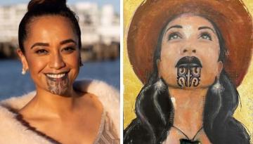 Oriini Kaipara angry at artist 'profiting off my whakapapa' by selling $1200 portrait of her online