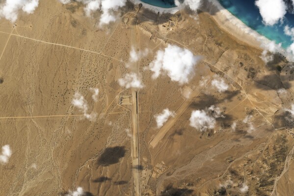 An airstrip is being built on a Yemeni island during the ongoing war, with ‘I LOVE UAE’ next to it