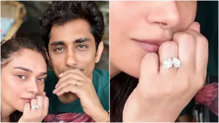 Aditi Rao Hydari flaunts unique double diamond engagement ring; here are our 5 favourite celebrity engagement rings