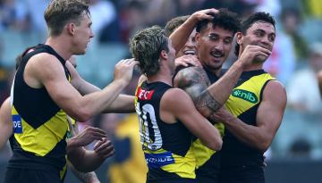 Australian Rules: Kiwi rugby league convert Mykelti Lefau scores first AFL goal in upset Richmond win