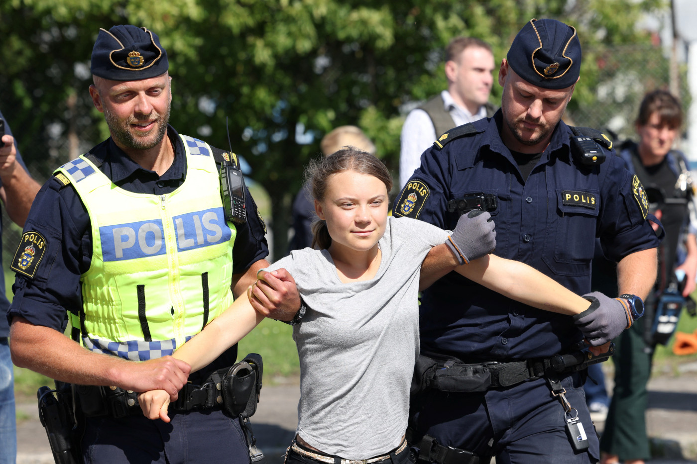 Climate activist Greta Thunberg detained twice at Dutch protest