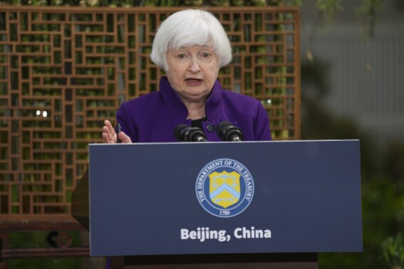 US will push China to change a policy threatening American jobs, Treasury Secretary Yellen says