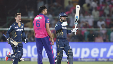 Rashid Khan leads a heist for Gujarat Titans as Rajasthan Royals throw away a comfortable win